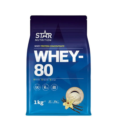Whey-80 Myseprotein, 1 kg