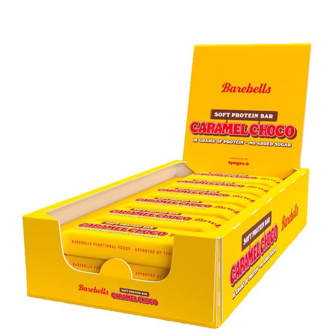 12 x Barebells Soft Protein Bar 55 g Caramel Choco