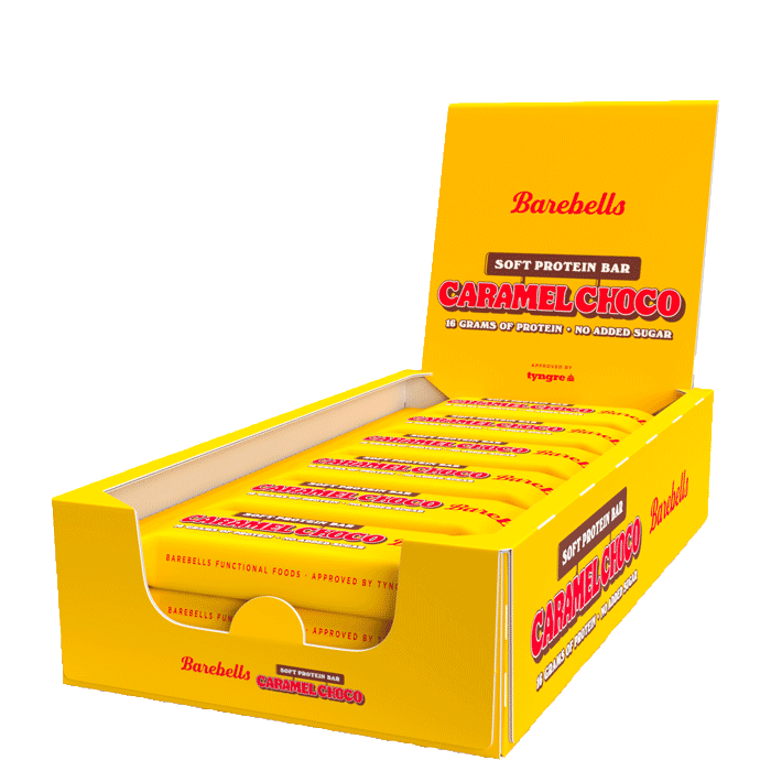 12 x Barebells Soft Protein Bar 55 g Caramel Choco
