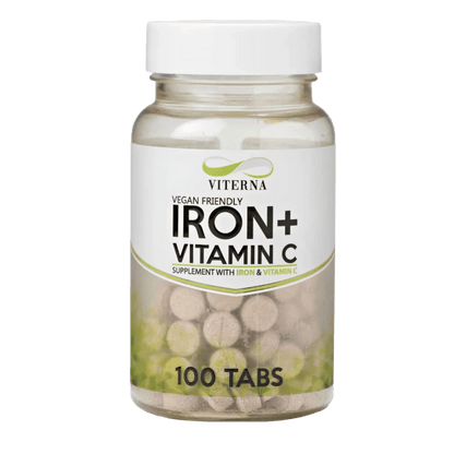 Viterna Vital Iron+Vitamin C, 100 tabs (vegan)