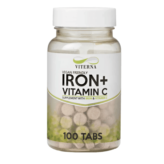 Viterna Vital Iron+Vitamin C, 100 tabs (vegan)