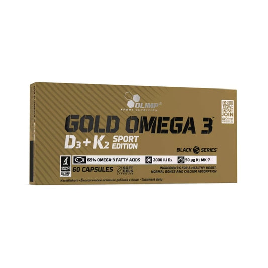Olimp Gold Omega 3, D3+K2 Sport Edition, 60 caps