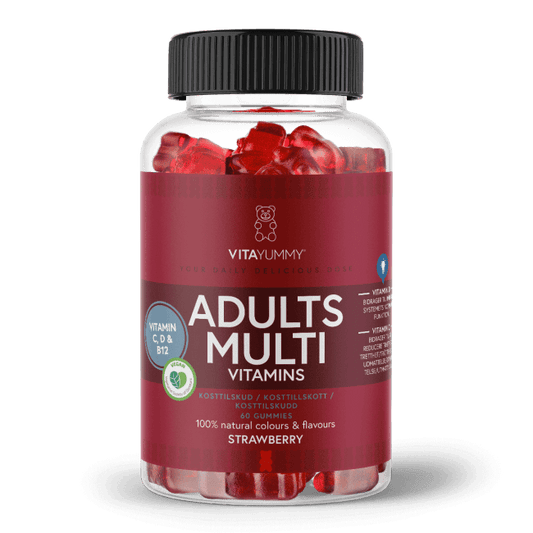VitaYummy, Adults Multivitamins, 60stk, Strawberry (Vegan)